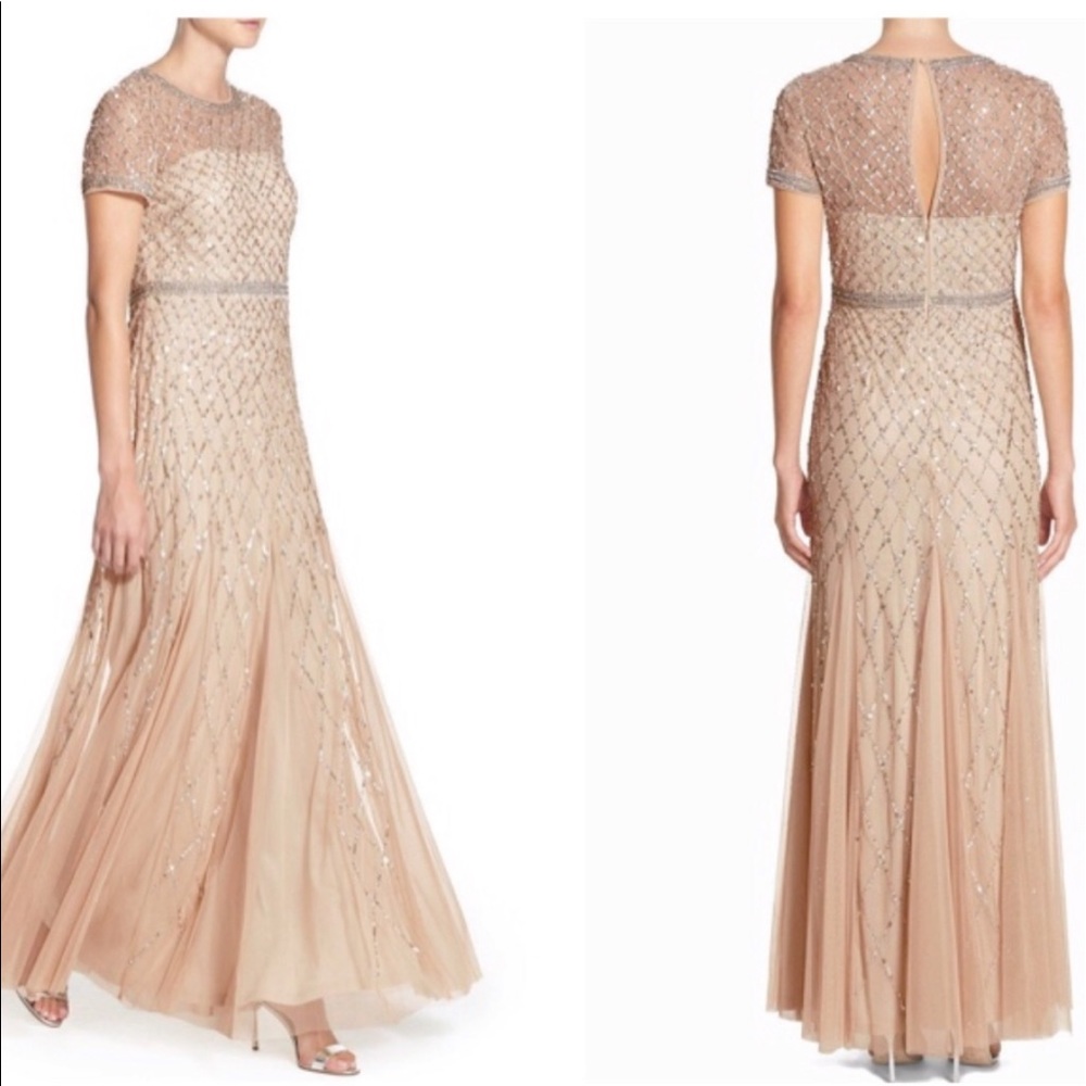 Adrianna Papell Sequin Formal/ Bridesmaid Dress